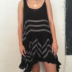 Voile and Lace Slip Dress